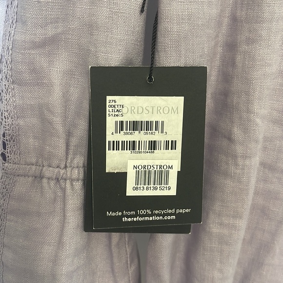 Reformation linen top in lilac - Picture 2 of 3